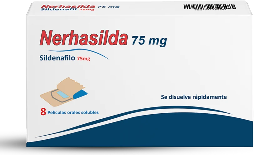 Empaque de Nerhasilda Sildenafilo 75 mg