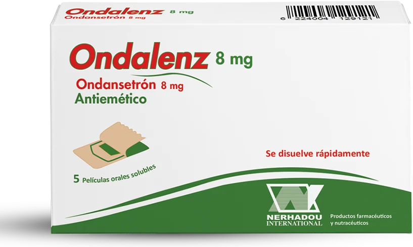 Empaque de Ondalenz Ondansetrón 8 mg